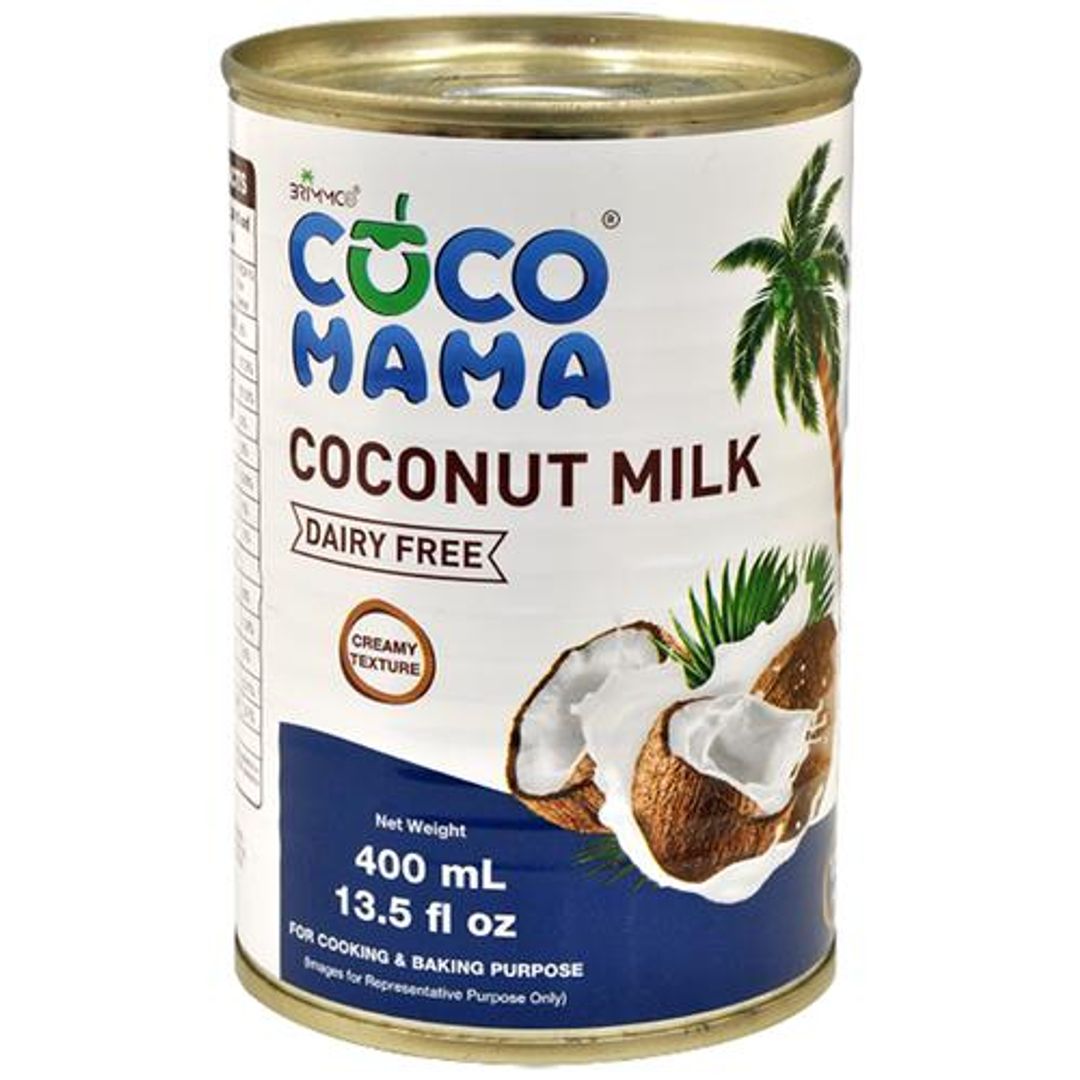 Coco mama Coconut Milk - Rich, Creamy, Dairy Free, For Cooking & Baking, 400 ml Tin