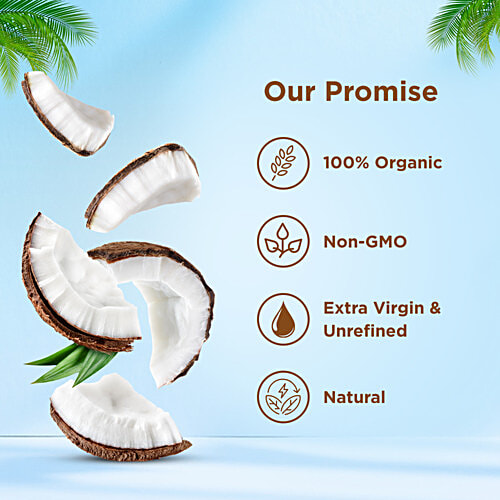 Coco mama Organic Extra Virgin Coconut Oil - Unrefined, 250 ml PET Bottle 