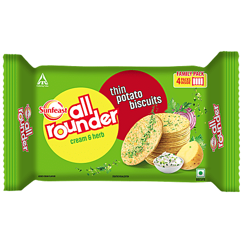 Buy Sunfeast All Rounder Thin Potato Biscuits Cream & Herb Online at