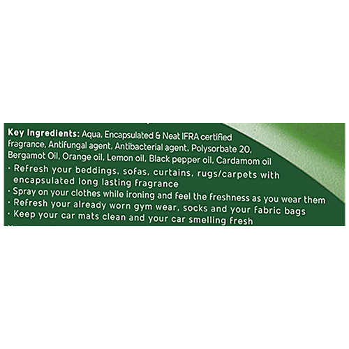 PureCult Multi-Use Fabric Refresher - Fresh Green Tea, No Alcohol, Long-Lasting Fragrance, 500 ml