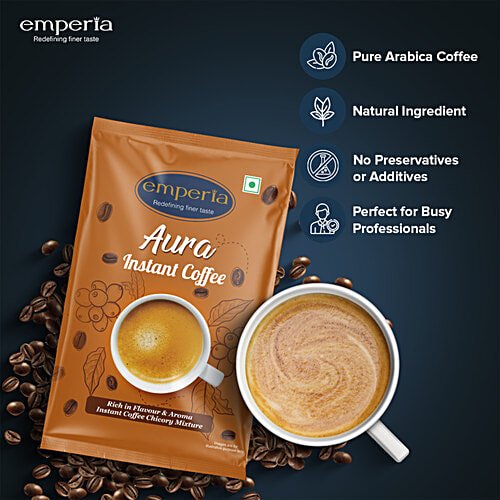 emperia Aura Instant Coffee - Chicory Mix, 50 g Pouch 
