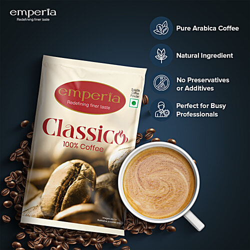 emperia Classico Instant Coffee Powder, 50 g Pouch 