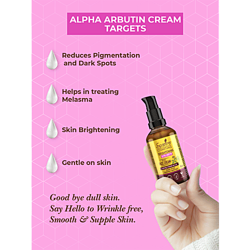 Spantra Brightening Alpha Arbutin Oil Free Face Cream - Hydrating, Prevents Dark Spots, 50 ml