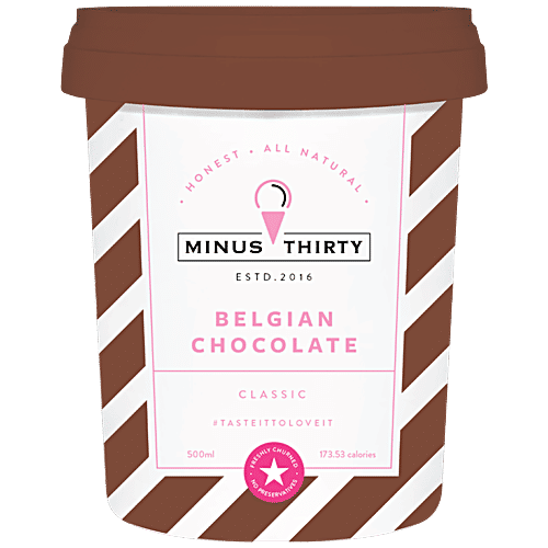 Minus 30 Classic Belgian Chocolate Ice Cream, 500 ml  
