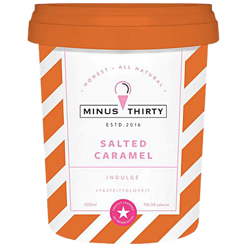 Minus 30 Indulge Salted Caramel Ice Cream, 500 ml  