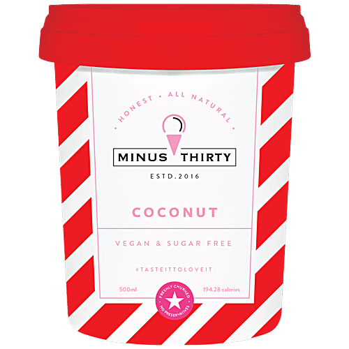 Buy MINUS 30 Coconut Ice Cream Vegan & SugarFree Online at Best