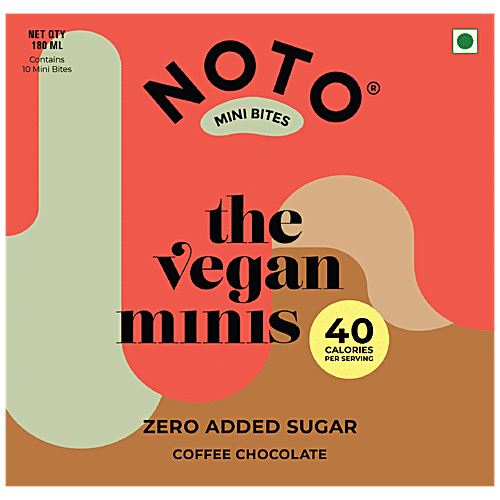 Noto Mini Bites - Coffee Chocolate, Vegan, Zero Added Sugar, 180 ml  