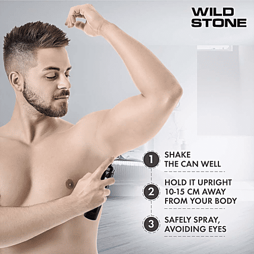 Wild Stone No Gas Deodorant - Intense Ocean, Long-lasting Fragrance, For Men, 120 ml