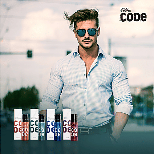 Wild Stone Code Body Perfume Travel Pack - Titanium, Iridium, Steel & Copper, For Men, 40 ml (Pack of 4) 