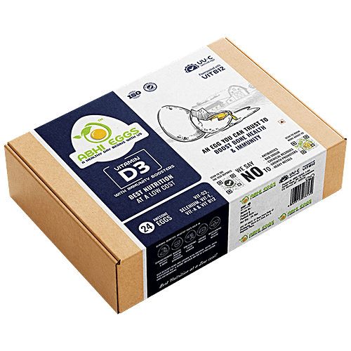 Buy ABHI EGGS Vitamin D3 with Immunity Boosters, 100 antibiotic free Online at Best Price of Rs