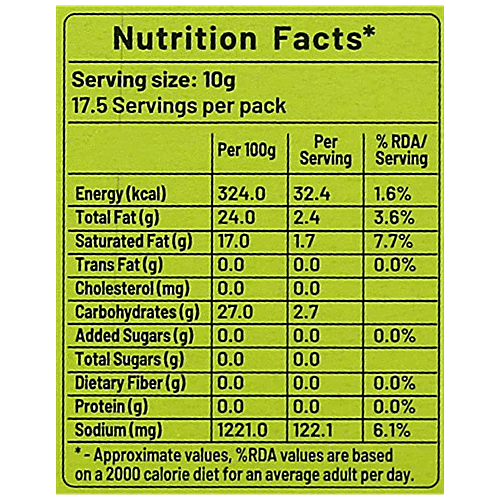 Buy Urban Platter Vegan Parmesan Cheese With Coconut Oil, 100 Dairy