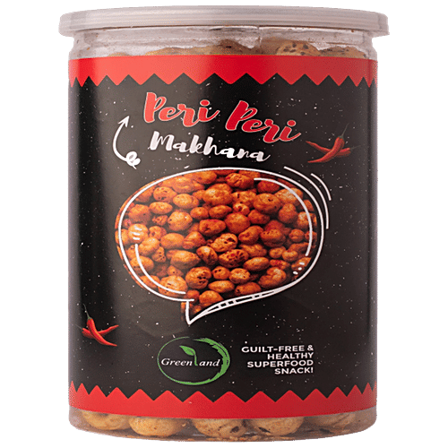 Buy Greenland Roasted Makhana Peri Peri Flavour, Healthy Snack Online