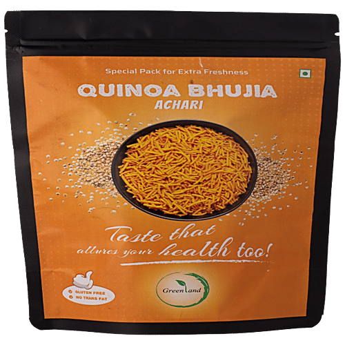 Buy Greenland Quinoa Bhujia Achari Flavour, Gluten Free Online at