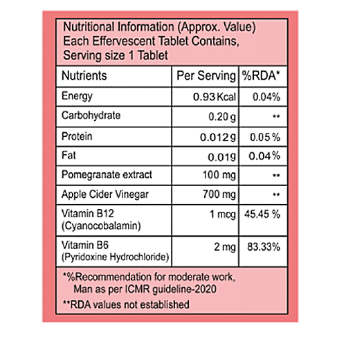 Buy Fixuphealth Effervescent Tablets Apple Cider Vinegar, With Mother