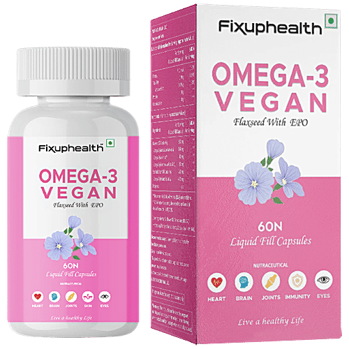 Buy Fixuphealth Omega 3 Vegan Capsules Boosts Overall Health Online