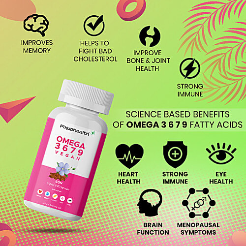 Buy Fixuphealth Omega 3 6 7 9 Capsules Boosts Overall Health Online