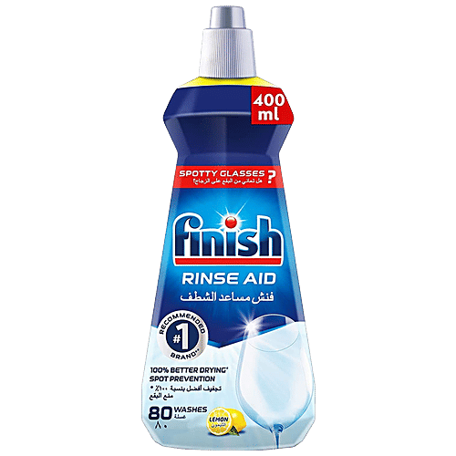 Buy Finish Rinse Aid Lemon, 100 Better Drying & Spot Prevention