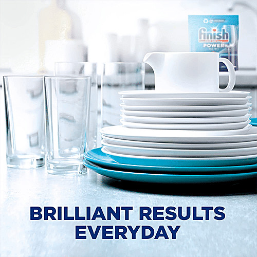 Finish Powerball Power All-In-1 Dishwasher Tablets - Regular, 80 pcs Brilliant Results
Cleans First Time
Everyday Clean & Shine