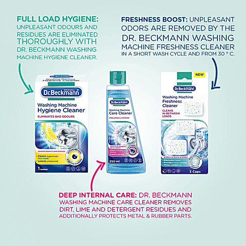 Buy Dr. Beckmann Washing Machine Intensive Cleaner Eliminates Odour Causing Residues Online at