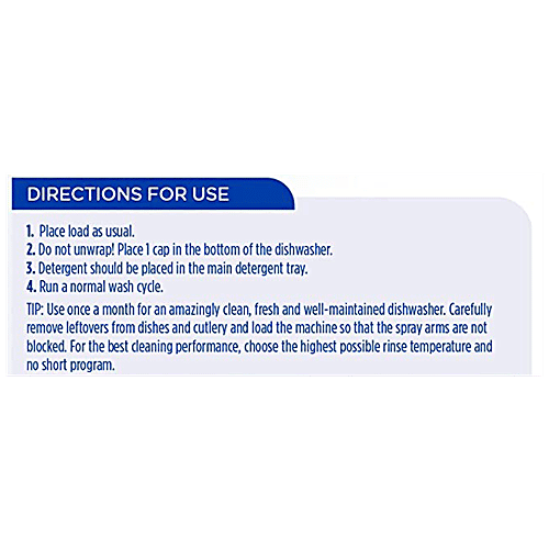 Dr. Beckmann Dishwasher In-Wash Cleaner - Removes Dirt & Grease, For A Sparkling Clean, 20 g (3 pcs) 