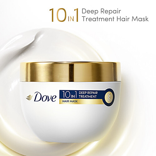 Dove Dove 10 In 1 Deep Repair Treatment Hair Mask For Damaged Hair, 300 ml For Damaged Hair