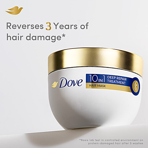 Dove Dove 10 In 1 Deep Repair Treatment Hair Mask For Damaged Hair, 300 ml For Damaged Hair