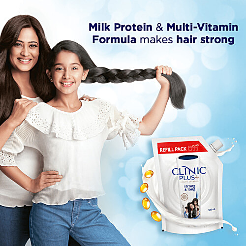 Clinic Plus Strong & Long Shampoo Refill, 500 ml  