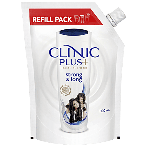 Clinic Plus Strong & Long Shampoo Refill, 500 ml  