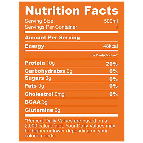 Buy AQUATEIN 10g Protein Water Orange Online at Best Price of Rs 99