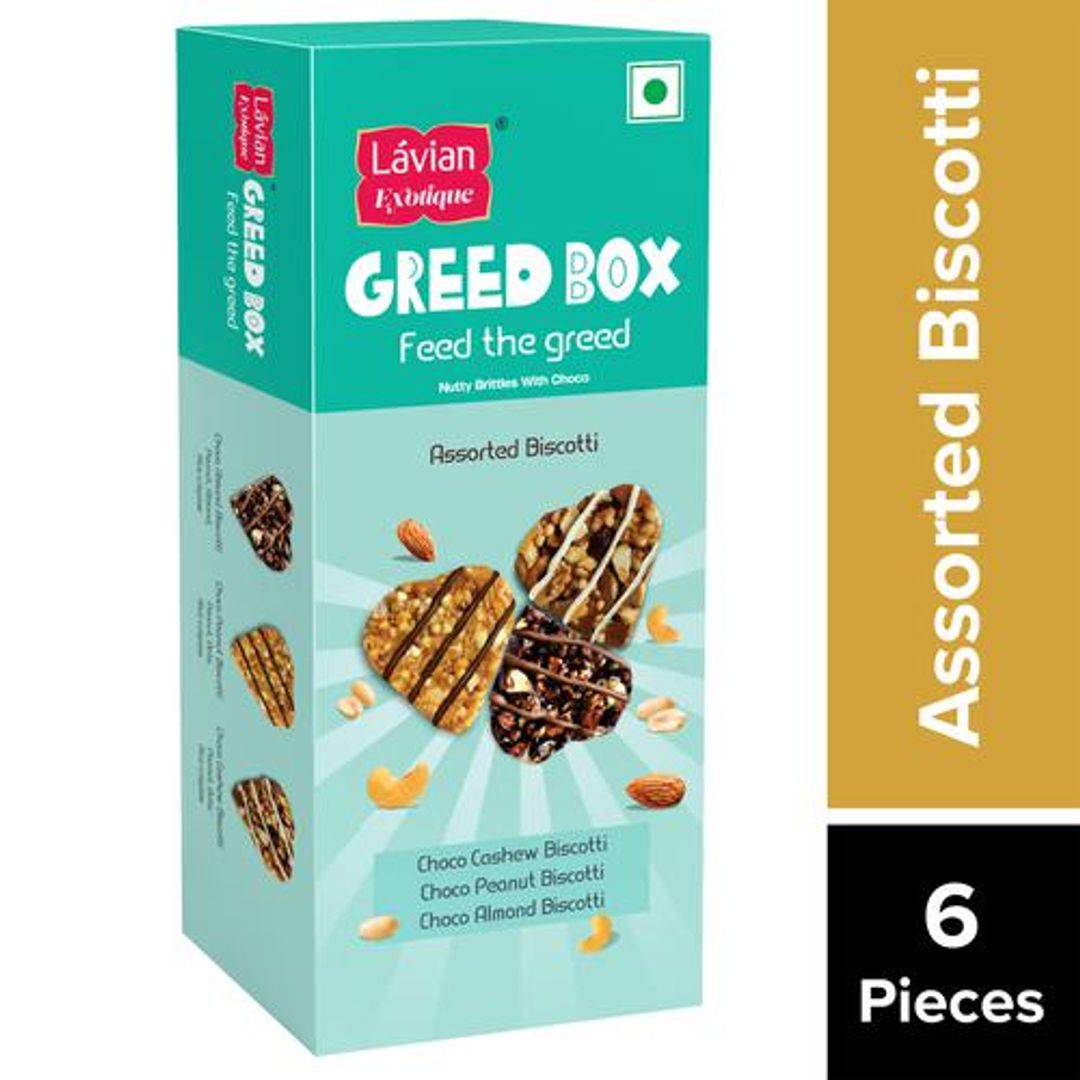 Lavian Exotique Greed Box - Assorted Biscotti, 75 g 
