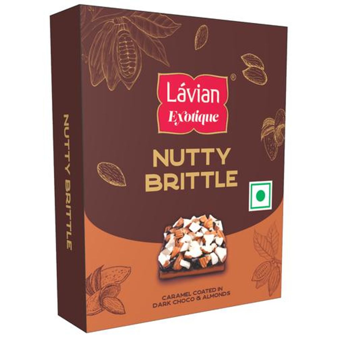 Lavian Exotique Nutty Brittle - Caramel Coated In Dark Choco & Almonds, 16 g 