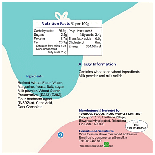 Unroll Pain Au Chocolat - Heat & Eat, 180 g (2 pcs)