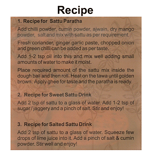 TINGLINGS Roasted Gram Flour/Channa Sattu - Ready To Use, 500 g  