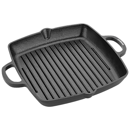 Buy Home Puff PreSeasoned NonStick Cast Iron Grill Pan With Handle