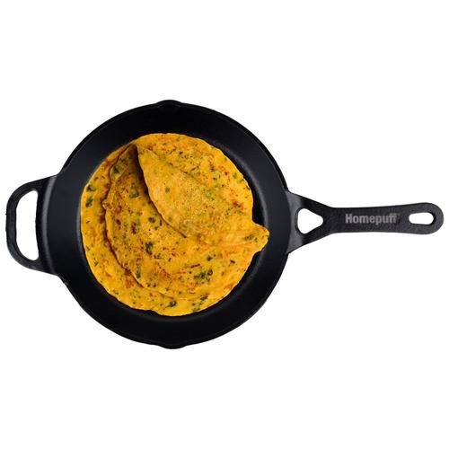 Buy Household Non-stick Frying Pan, Cast Iron Omelette Pan, 4 Grid Design,  Even Heating, Used in Induction Cooker, Electric Ceramic Heaters, 10 Inches  Online at desertcartINDIA