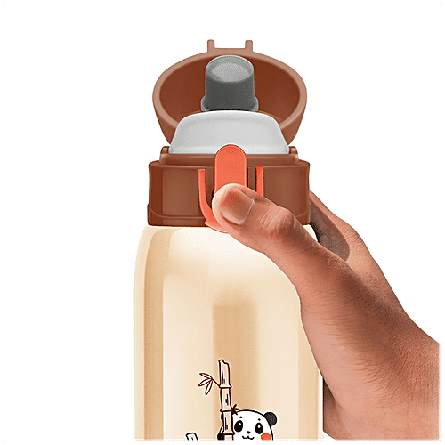 Milton Jolly 475 Stainless Steel Insulated Water Bottle - Ivory, 390 ml  