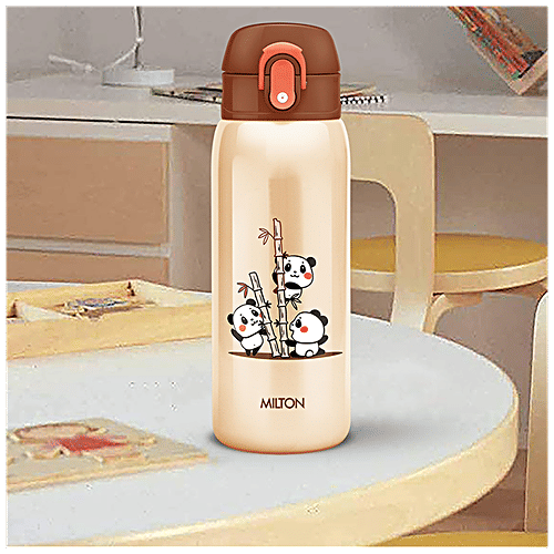 Milton Jolly 475 Stainless Steel Insulated Water Bottle - Ivory, 390 ml  