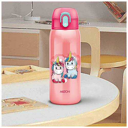 Milton Jolly 475 Stainless Steel Insulated Water Bottle - Pink, 390 ml  
