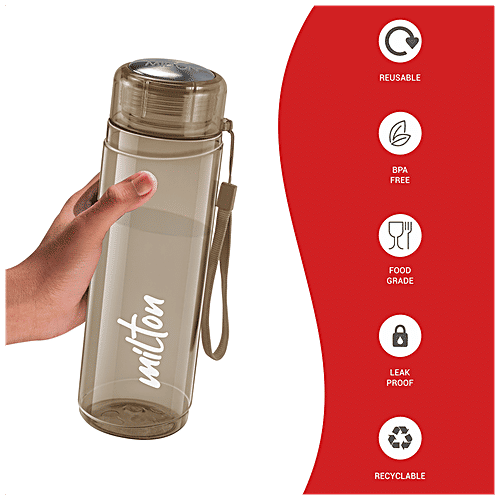 Milton Hector Pet Water Bottle - BPA Free, Leak Proof, Brown, 1 L (1 pc) 