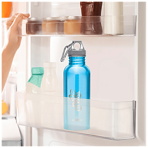 Milton Alive Stainless Steel Water Bottle - Leak Proof & Rustproof, Cyan, 750 ml (1 pc) 
