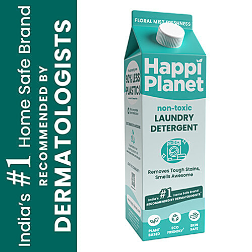 Happi Planet Eco-Friendly Laundry Detergent, 1 L  Eco-Friendly
 Plant-Based
 Non-Toxic