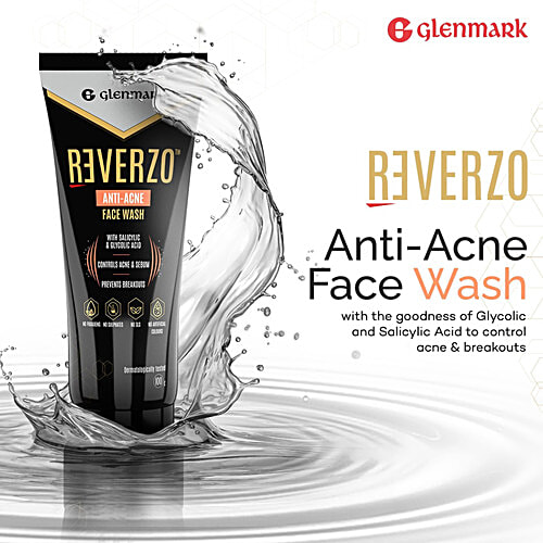 Buy Reverzo Glenmark AntiAcne Face Wash With Glycolic & Salicylic