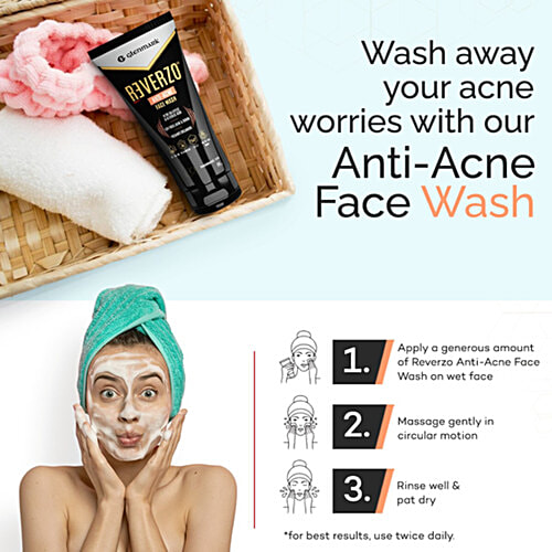 Buy Reverzo Glenmark AntiAcne Face Wash With Glycolic & Salicylic