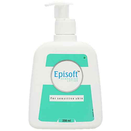 Episoft Cleansing Lotion - For Sensitive & Dry Skin, Improves Texture, 250 ml