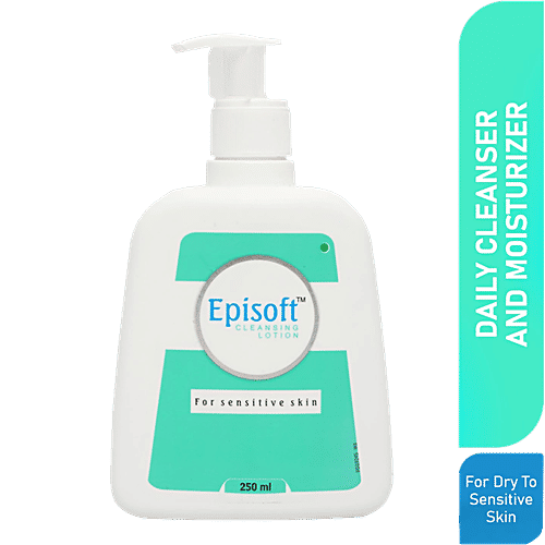 Episoft Cleansing Lotion - For Sensitive & Dry Skin, Improves Texture, 250 ml