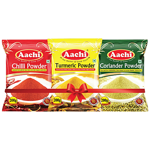 Buy Aachi Masala Combo Chilli Powder, Turmeric Powder, Coriander