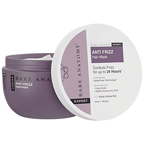 Bare Anatomy Expert Anti Frizz Hair Mask - For Dry & Frizzy Texture, 250 g  