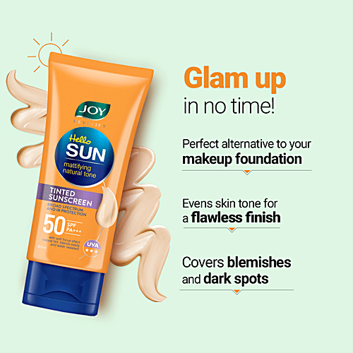 Buy Joy Revivify Hello Sun Tinted Sunscreen SPF 50, PA+++, Mattifies