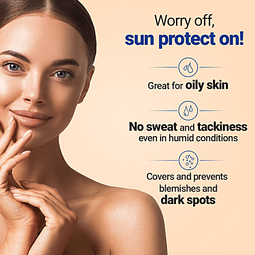 Joy Revivify Hello Sun Ultra Matte Dry Touch Sunscreen - SPF50, PA++++, All Day Active, 50 ml  