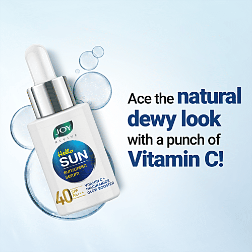 Buy Joy Revive Hello Sun Sunscreen Serum SPF 40, PA+++, With Vitamin C & Niacinamide Online at